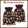 thumbnail image 2 of Pofeuu Different Breeds Of Dogs Print Burlap Bags with Drawstrings Drawstring Gift Bags Pouch Bag for Thankgiving Birthday Party Gift Wrapping Treats and Party Favors-Black, 2 of 8