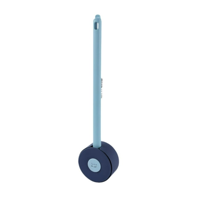 Escobilla de baño, Escobilla de baño sin taladro, Accesorios de baño, Herramienta de limpieza limpiadora de inodoro, azul
