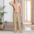 thumbnail image 5 of Vsdgher Set With Peanut Print Mens Pajama Pants Sleep & Lounge Pants, PJ Bottoms With elastic waistb and Pockets, 5 of 5