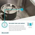 thumbnail image 3 of Elkay Crosstown 16 Gauge Stainless Steel 23-1/2" x 18-1/4" x 10", Single Bowl Undermount Sink, 3 of 4