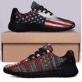 thumbnail image 3 of Native American flag Sewing Shoes Sneakers Black Size 11, 3 of 7