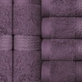 thumbnail image 3 of Superior Hymnia Egyptian Cotton Face Towel Set, Plum, 3 of 6