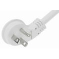 thumbnail image 4 of SF Cable 3ft Ultra Low Profile Angle NEMA 5-15P to NEMA 5-15R Power Cord - White, 4 of 5