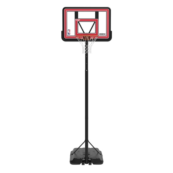 Lifetime NBA Branded 7.5ft - 10ft Adjustable Height 44" Polycarbonate Portable Basketball System (92106)