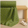thumbnail image 4 of Soimoi Green Cotton Poplin Fabric Eyes Face Print Fabric by Yard 56 Inch Wide, 4 of 7