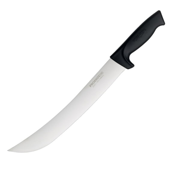 Ergo Chef Prodigy Series 12" Cimeter Curved High Carbon Stainless Steel Blade - Breaking Knife - Butcher's Meat Knife, Ergonomic Non-Slip Handle