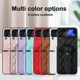 thumbnail image 3 of Fashion wrist strap folding phone leather case for Samsung Galaxy Z flip4, 3 of 13