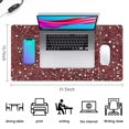 thumbnail image 5 of Long Mouse Pads for Desk,Red Christmas Snow Pattern Desk Mats on Top Of Desks, Desk Mouse Pad Extra Large with 3mm Non-Slip Base and Stitched Edge for Gaming,Office,Work,Home 31.5x15.7in, 5 of 5