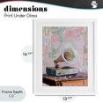 thumbnail image 4 of Stupell Industries Contemporary Vintage Gramophone in Soft Pastels White Framed Print Under Glass, 13 x 16, by The Prints Vibe, 4 of 8