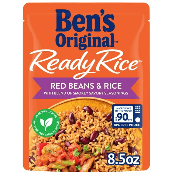 Ben's Original Ready Rice Red Beans and Rice Easy Flavored Rice Dinner Side 8.5 Ounce Pouch (Pack of 2)