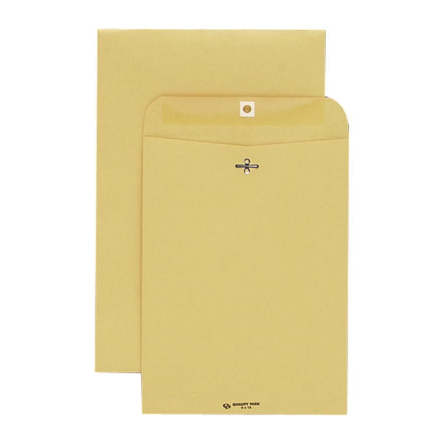Clasp Envelope, 12 1/2, Square Flap, Clasp/gummed Closure, 9.5 X 12.5