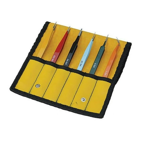 UPC 766955351153 product image for Aven 18480EZ E-Z Pick Precision Tweezers- Set of 6 | upcitemdb.com