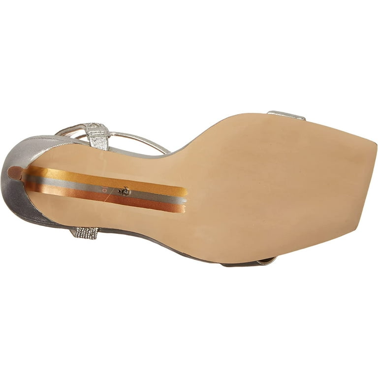 Sam Edelman Ophelia Soft Silver Open Toe Ankle Strap Stiletto