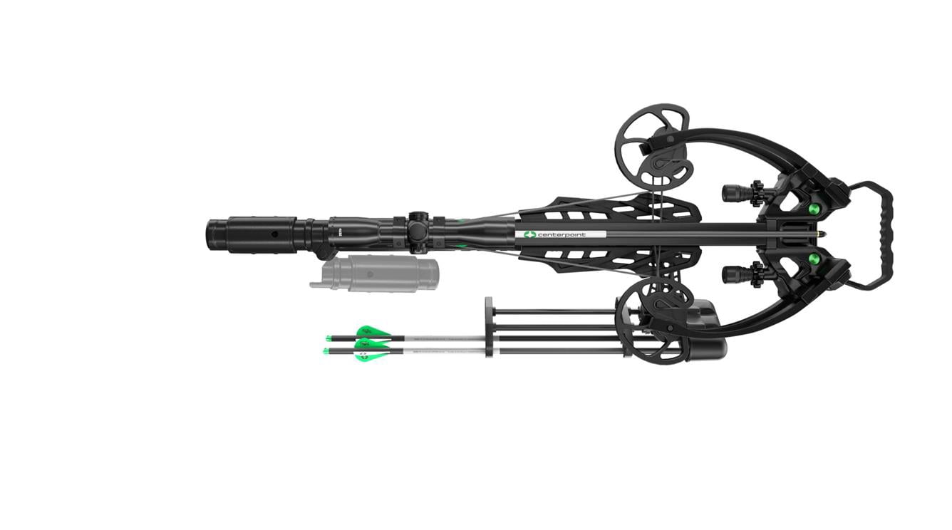 CenterPoint Archery Wrath 430 FPS Compound Crossbow with Full Accessory Package (Black)