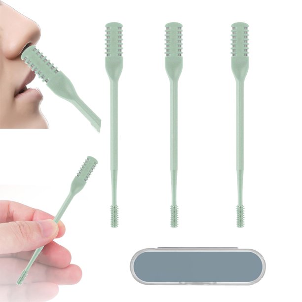 Set recortador de vello nasal AHHALFFY, 3 piezas, 2 en 1, para hombres y mujeres