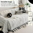 thumbnail image 4 of Sofa Covers Washable, Soft Couch Covers for Pet Friendly, Thick Chenille Futon Cover, Loveseat Covers, Sectional Couch Covers for Sofa L Shape (71" X 118", Grey), 4 of 8