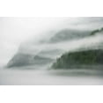 thumbnail image 2 of Paulson, Don 32x23 Gold Ornate Wood Framed with Double Matting Museum Art Print Titled - Canada, BC, Mist and fog shroud the island, 2 of 4