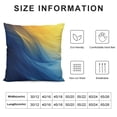 thumbnail image 5 of Acheng Short Plush Pillowcase 1 Piece Gold and Blue Abstract Art White, 5 of 5