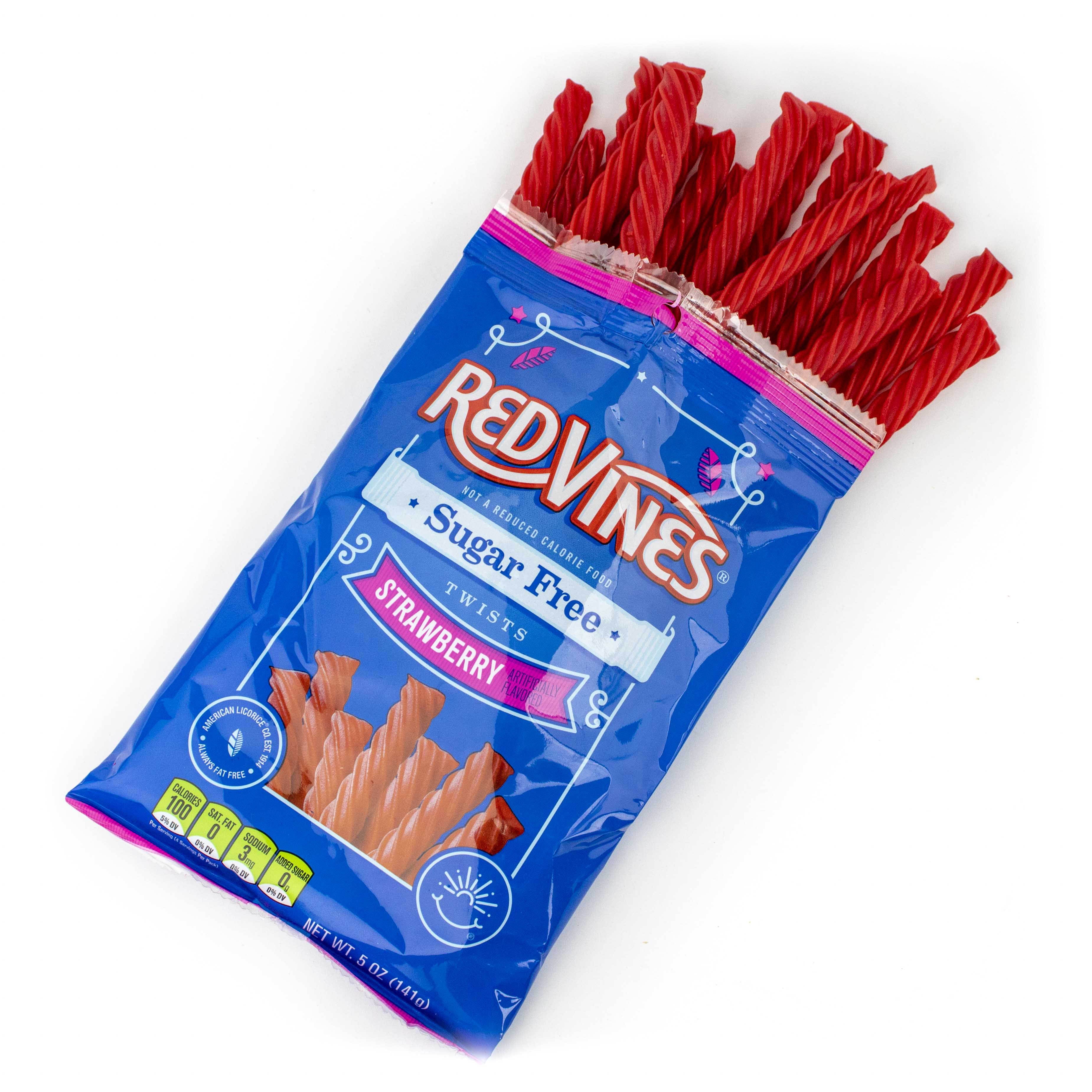 Red Vines Sugar Free Strawberry Twists, 5oz Bag