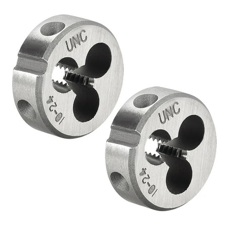 

Uxcell 10#-24 UNC Alloy Tool Steel Machine Thread Round Threading Dies 2 Pack