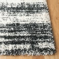 thumbnail image 3 of SAFAVIEH Hudson Shag Jackalyn Abstract Area Rug, Ivory/Dark Grey, 5'3" x 7'6", 3 of 8