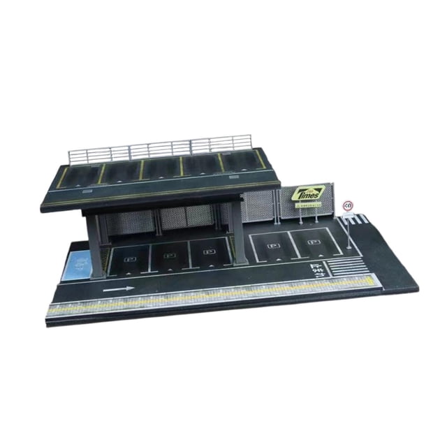 arctrm 1/64 Model Car Display Diorama Storage Garage Box Collectible Gift Multi Purpose Height 10 cm
