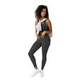 thumbnail image 3 of YITTY Active Women's UltraLuxe High-Waist Pocket Legging, Athleisure, 4-Way-Stretch, Onyx, XL, Short | 25" Inseam, 3 of 8