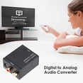 thumbnail image 3 of Convertidor de audio digital a analógico Adaptador óptico Toslink Coaxial a RCA WDOplteas  Para estrenar, 3 of 9