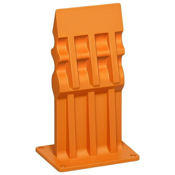 Wall Mounted Kindling Splitter for Wood, High Carbon Steel Mini Firewood Cutter, Orange Wavy Design, Compact and Portable Firewood Splitter for Easy Kindling