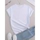 thumbnail image 3 of playera corta sin mangas para mujerWomen's Plus Size Casual Sporty T-Shirt, Comfort Fit Short Sleeve Tee, Fashion Breathable Casual TopFather's Day, Mother's Day, New Year, Spring Festival, Valentin, 3 of 7