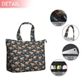 thumbnail image 2 of Blue Highland Cow Flower Pattern Travel Tote Bags for Women Carry On,Large Weekender Bags for Women Travel,Multi Functional Duffle Bag for Work,Shopping,Sports, 2 of 5