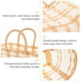thumbnail image 3 of unbranded Tote De Paja Y Resistente Color Amarillo Para Viaje Y Almacenamiento, 3 of 6