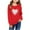 Red, variant on Spazoro Kids Girls Sweatshirts, Valentine's Day Heart Print Crew Neck Long Sleeve Casual Blouses Tops for Child Girls Black Size 2 T