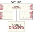 thumbnail image 4 of Pink Christmas Table Runner Merry Xmas Tree Winter Holiday Party Decoration Seasonal Home Kitchen Dining Room Island Decor (13.8" x 71"), 4 of 4