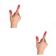 thumbnail image 2 of Moyic 2 piezas juegos móviles guantes con mangas para los dedos pantalla táctil portátil nailon cómodo controlador de juegos cubiertas de mano rojo Rouge 2piezas, 2 of 6