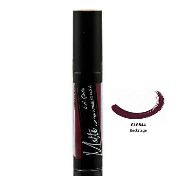 L.A. Girl Matte Flat Finish Pigment Lip Gloss, Backstage