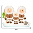 thumbnail image 6 of Personalized Family Christmas Ornaments 2024 - Eskimo Family of 3 Holiday Fishing Lovable Keepsake, 6 of 10