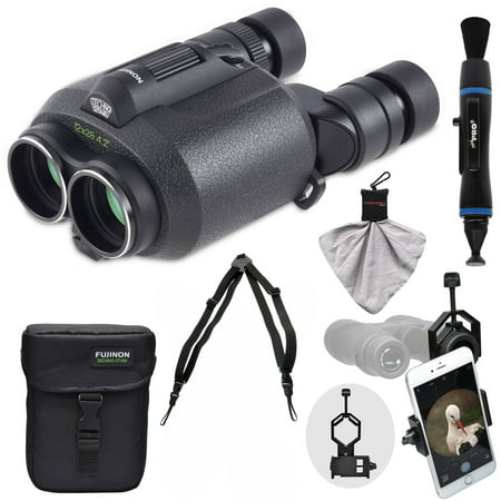 Fujifilm Fujinon Techno-Stabi TS1228 12x28 Image Stabilized Binoculars + Case with Harness Strap + Smartphone Adapter + Cleaning