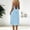Light Blue, variant on Women Solid Midi Dress V Neck Sleeveless Open Back Loose Loungewear Summer Casual Wear