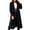 Black, variant on comerut Women Overcoat Long Sleeves Double Buttons Lapel Notch Collar Thick Warm Cardigan Pockets Women Winter Coat for Dating