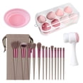 thumbnail image 3 of 13pcs Makeup Brushes Kit With Wood HandleEyeshadow Brush Makeup Sponge Set Beauty Tools With Storage Bag, 3 of 9