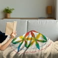 thumbnail image 3 of Geometry Soft Flannel Fleece Throw Blanket, Fundamental Aspect Space and Time Esoteric New Spiral Print, Cozy Plush for Indoor and Outdoor Use, 70" x 90", Multicolor, by Ambesonne, 3 of 5