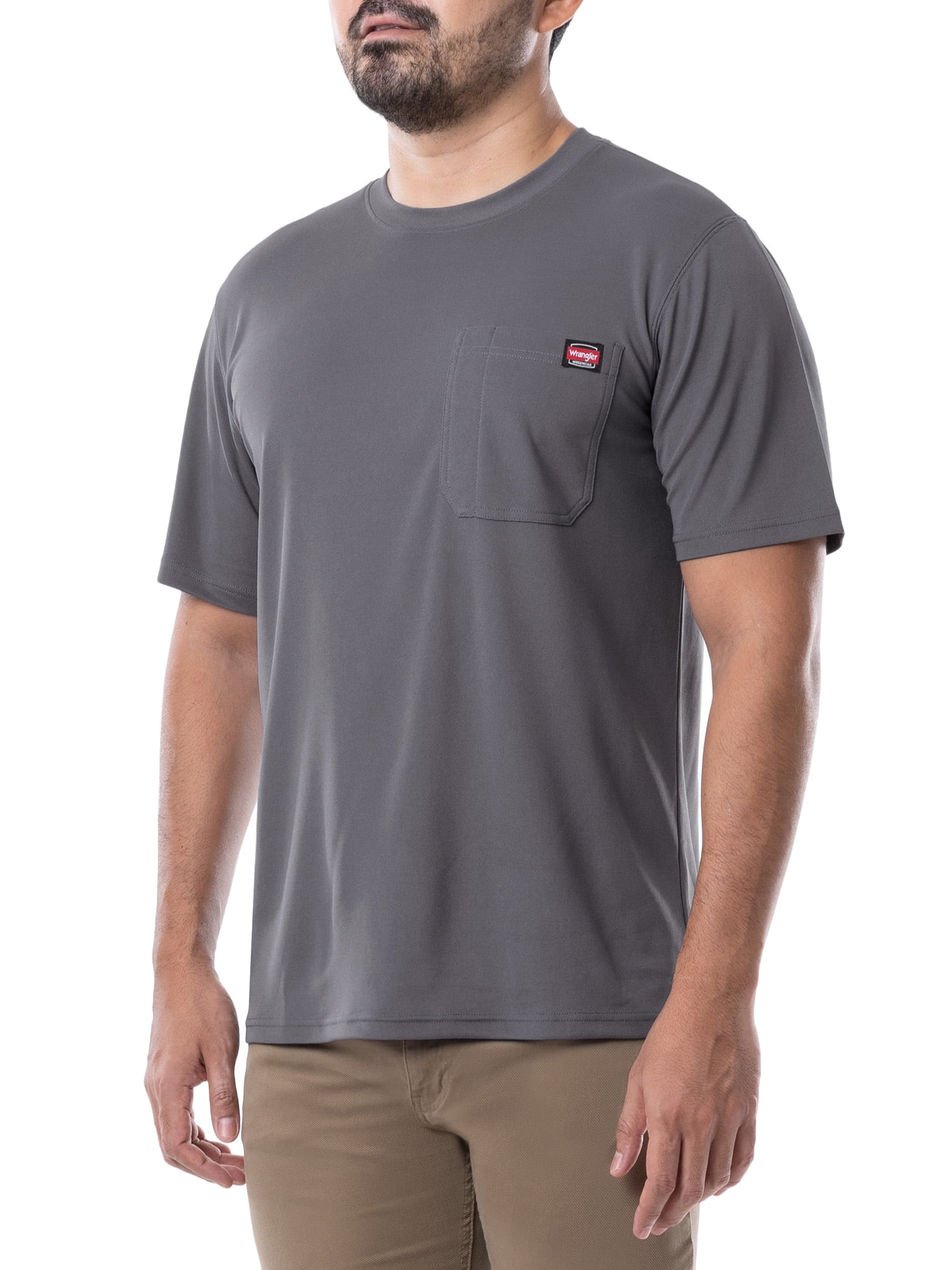◆Wrangler◆ Semi-over Pegasus short sleeve t-shirt charcoal 54453fce-9df6-4fb8-acef-