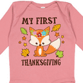 thumbnail image 4 of Inktastic My First Thanksgiving with Fall Fox and Leaves Boys or Girls Long Sleeve Baby Bodysuit, 4 of 5