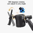 thumbnail image 3 of Gromast Universal Stroller Cup Holder with Phone Holder, 3-in-1 Detachable Drink Holder 360° Rotatable, Adjustable Cup Holder for Stroller Wheelchair Bike Walker Scooter - Black, 3 of 10