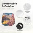 thumbnail image 4 of Pofeuu Cherry Blossoms Print Women's Athletic Shorts Running Workout Shorts Tummy Control Quick Dry Gym Shorts with Pockets Double layer sports shorts-Small, 4 of 7