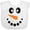AA-White, variant on Inktastic Cute Smiling Snowman Face with Carrot Nose Boys or Girls Baby Bib
