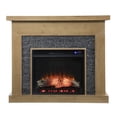 thumbnail image 3 of SEI Furniture Standlon Touch Screen Wood Electric Fireplace in Natural/Gray, 3 of 7