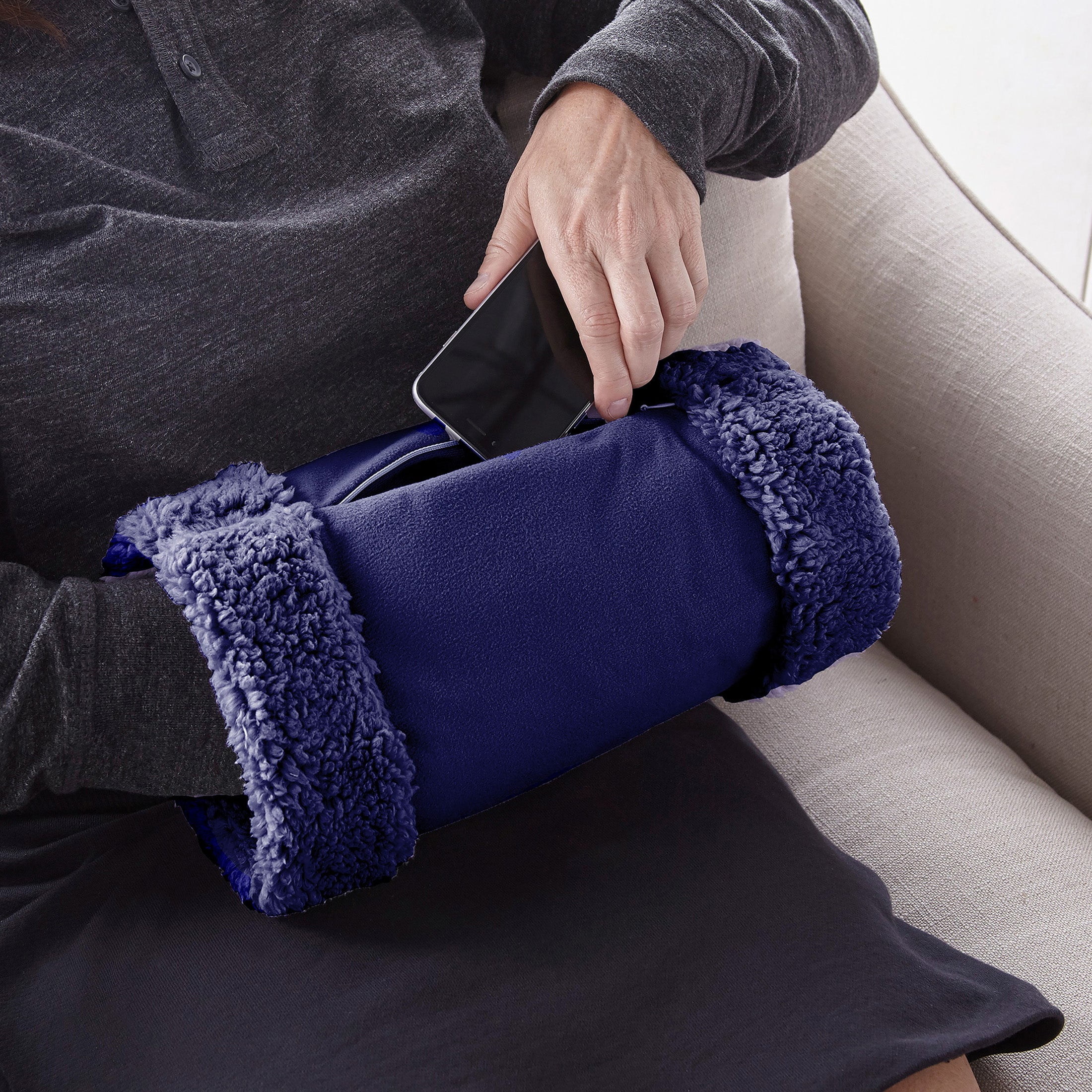 Hand Warmer Navy Blue