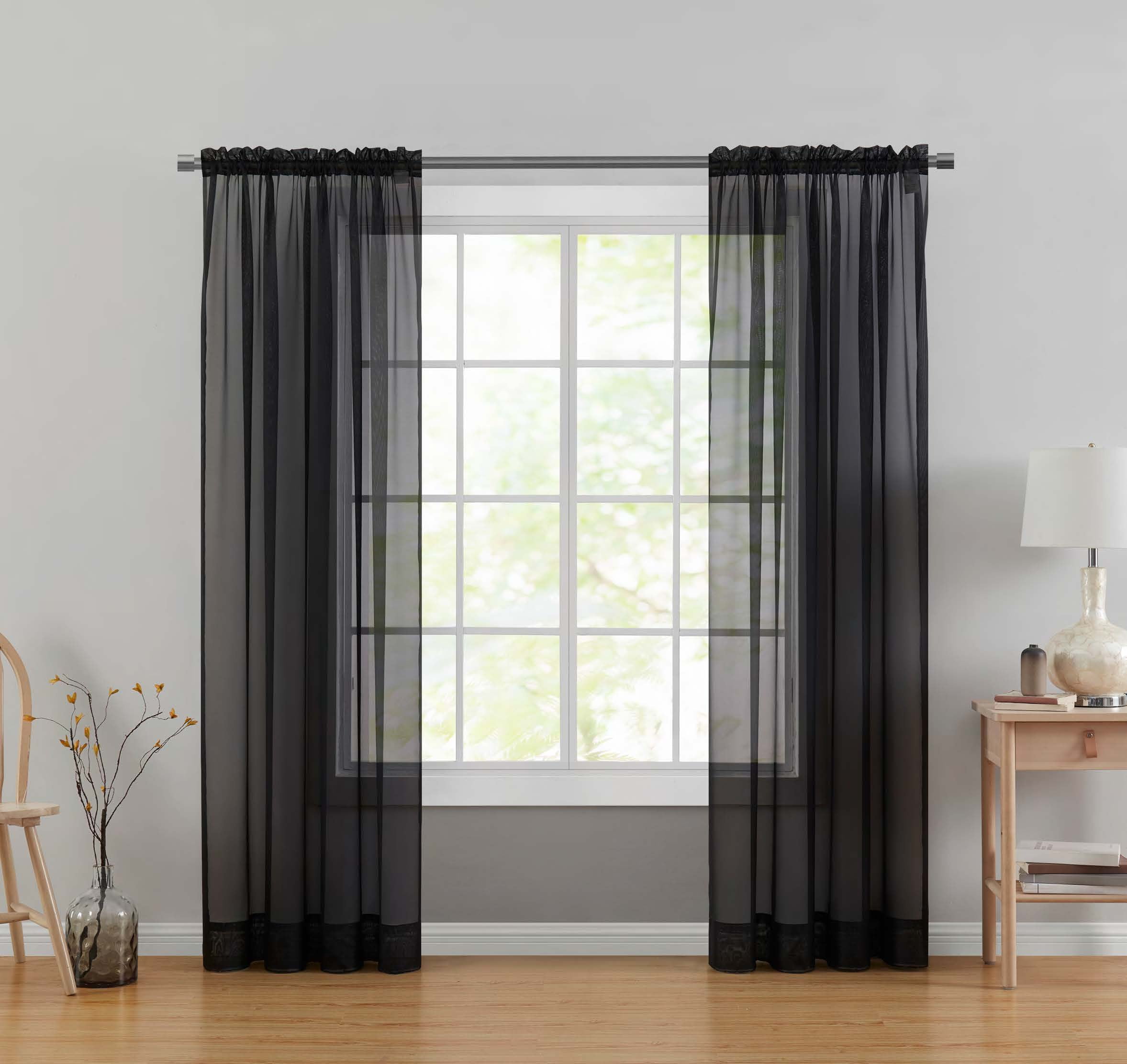 Mainstays Sheer Voile Single Curtain Panel 59